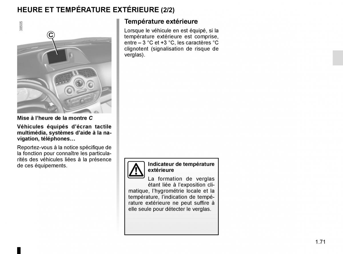 Renault Kangoo II 2 manuel du proprietaire / page 77