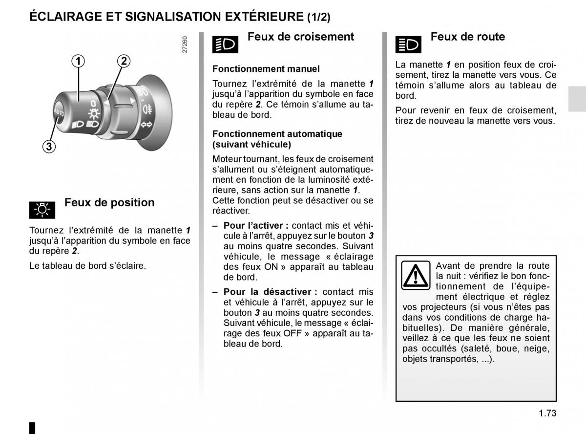 Renault Kangoo II 2 manuel du proprietaire / page 79