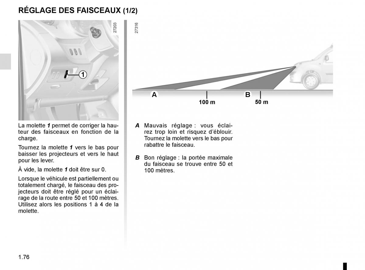 Renault Kangoo II 2 manuel du proprietaire / page 82