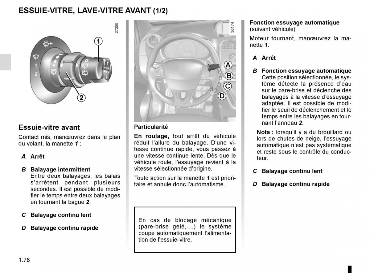 Renault Kangoo II 2 manuel du proprietaire / page 84