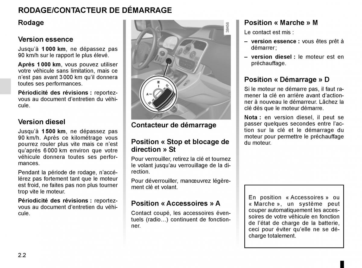 Renault Kangoo II 2 manuel du proprietaire / page 92