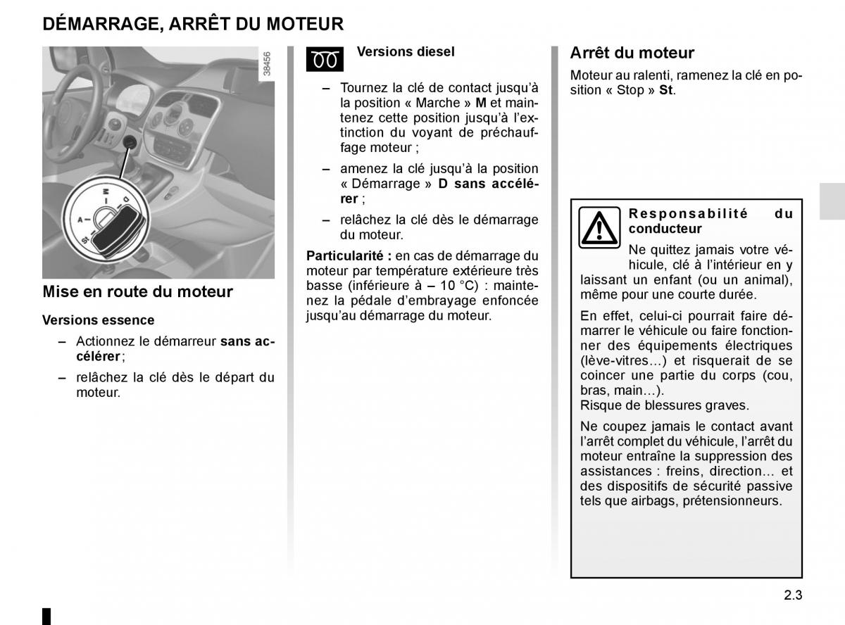 Renault Kangoo II 2 manuel du proprietaire / page 93