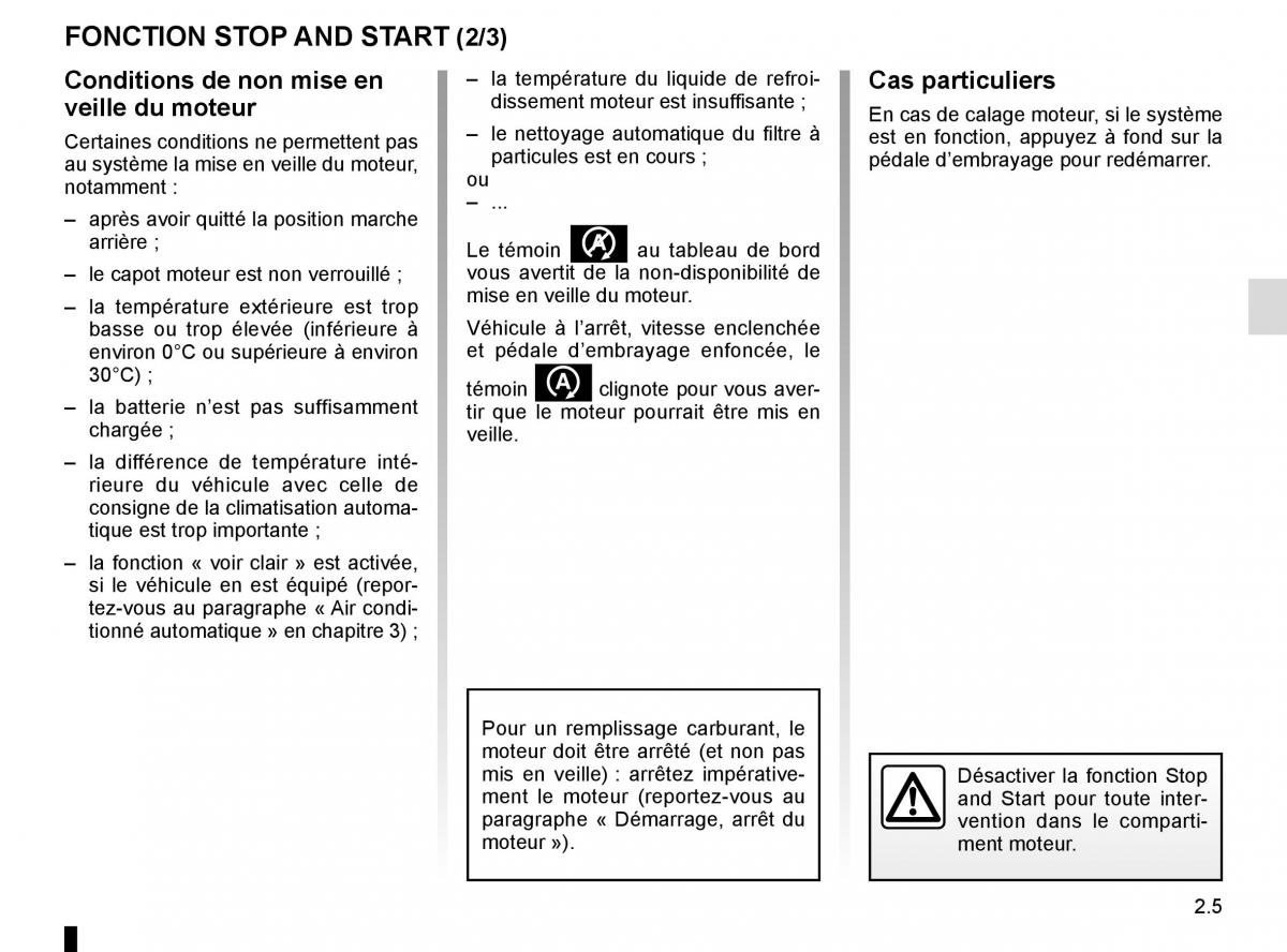 Renault Kangoo II 2 manuel du proprietaire / page 95