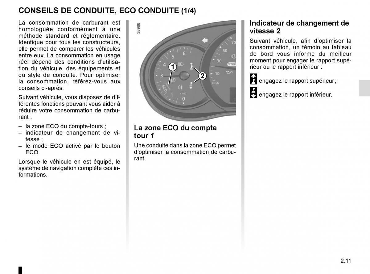 Renault Kangoo II 2 manuel du proprietaire / page 101