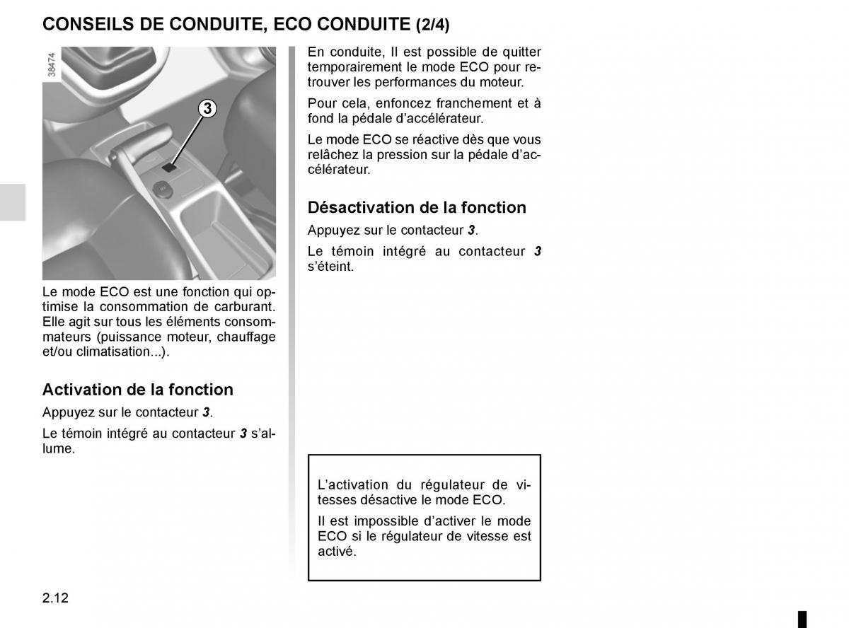 Renault Kangoo II 2 manuel du proprietaire / page 102