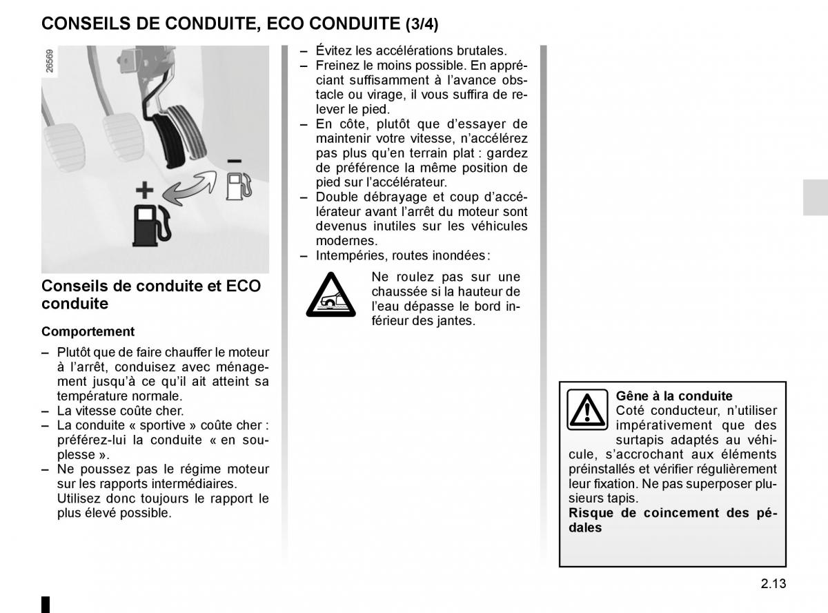 Renault Kangoo II 2 manuel du proprietaire / page 103