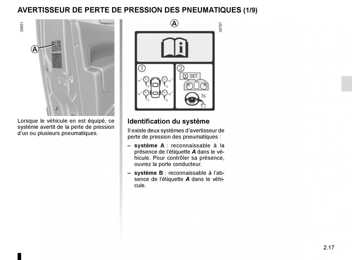 Renault Kangoo II 2 manuel du proprietaire / page 107