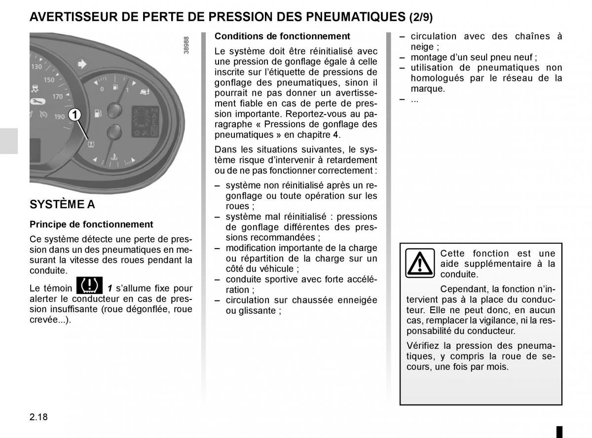 Renault Kangoo II 2 manuel du proprietaire / page 108