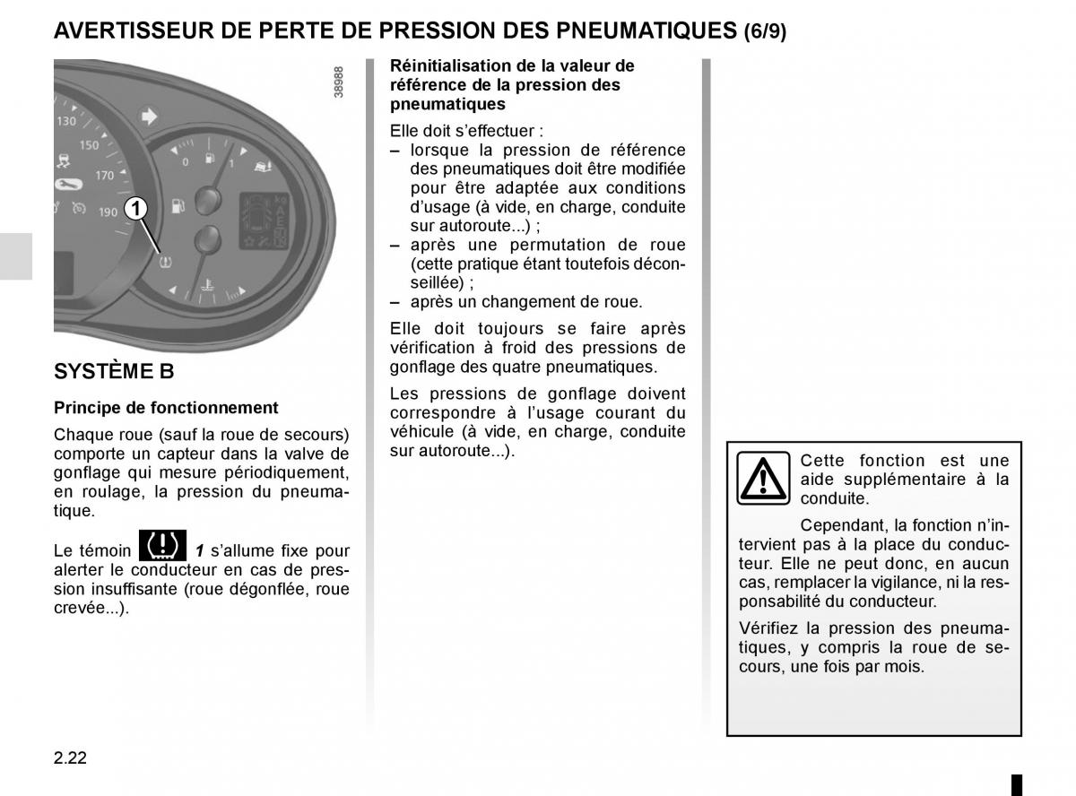 Renault Kangoo II 2 manuel du proprietaire / page 112