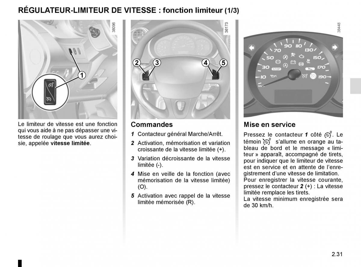 Renault Kangoo II 2 manuel du proprietaire / page 121