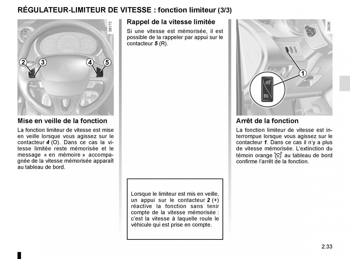 Renault Kangoo II 2 manuel du proprietaire / page 123