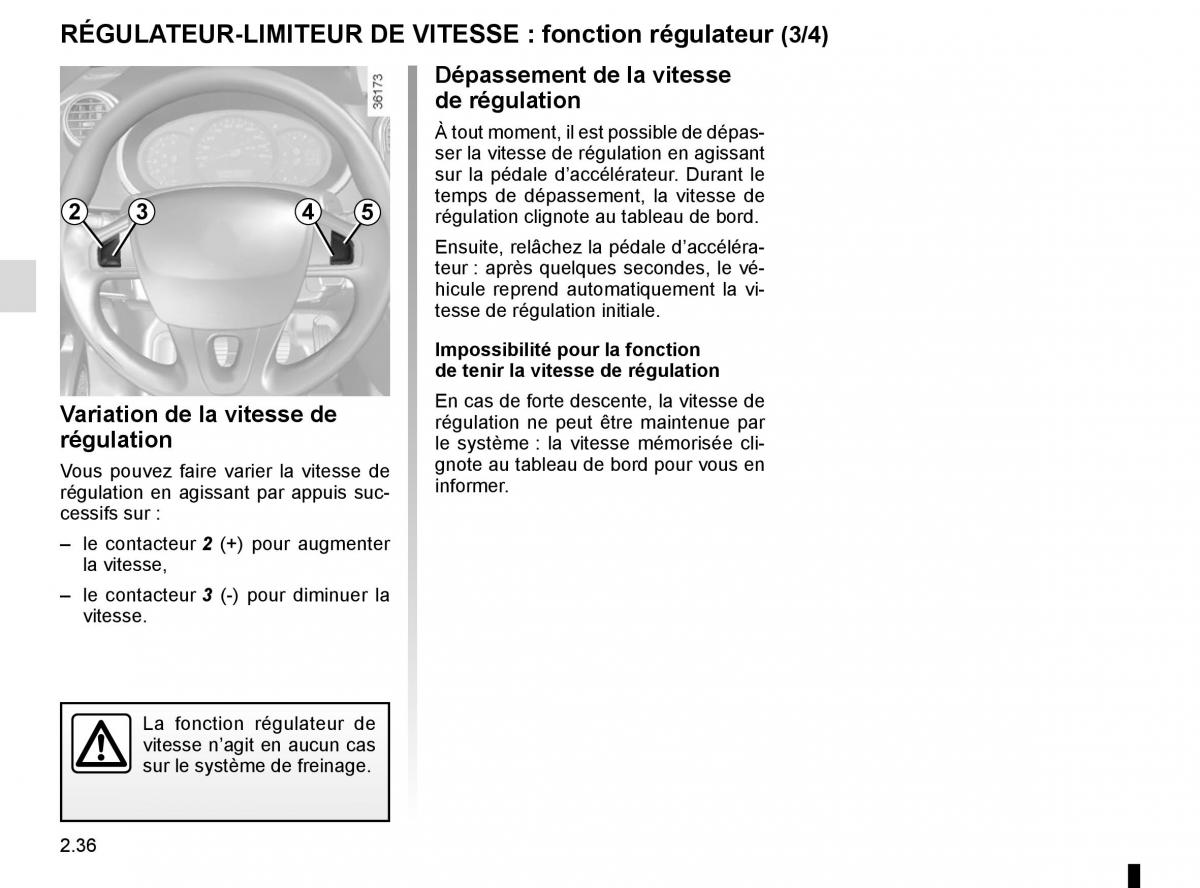 Renault Kangoo II 2 manuel du proprietaire / page 126