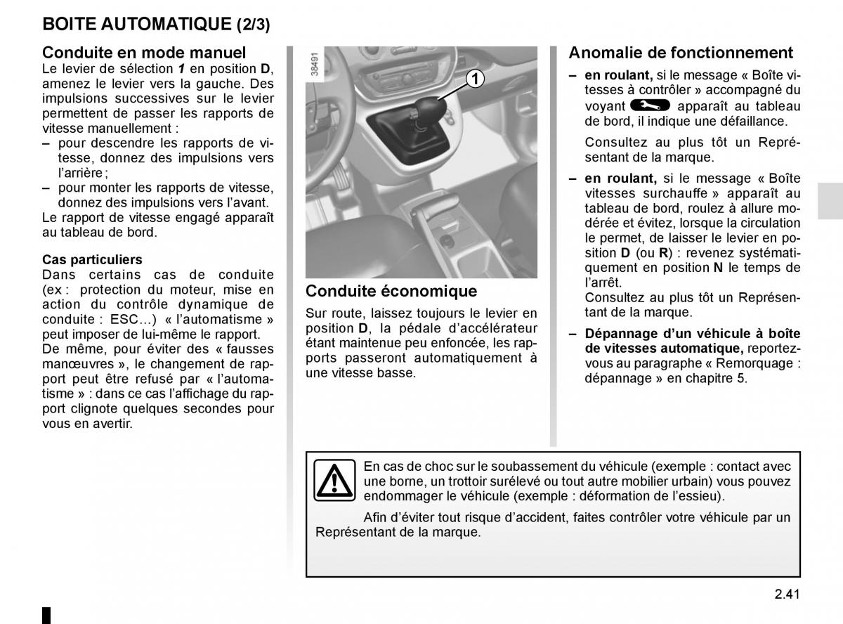 Renault Kangoo II 2 manuel du proprietaire / page 131