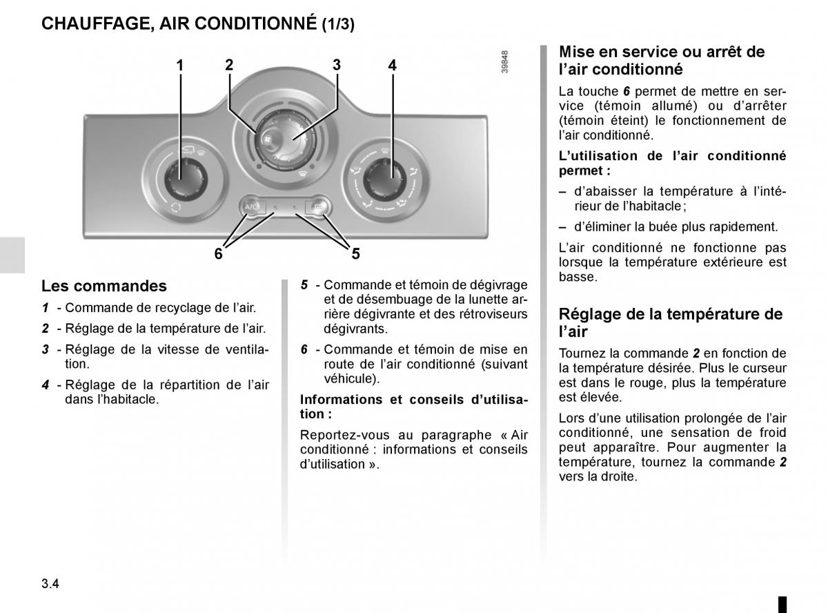 Renault Kangoo II 2 manuel du proprietaire / page 136