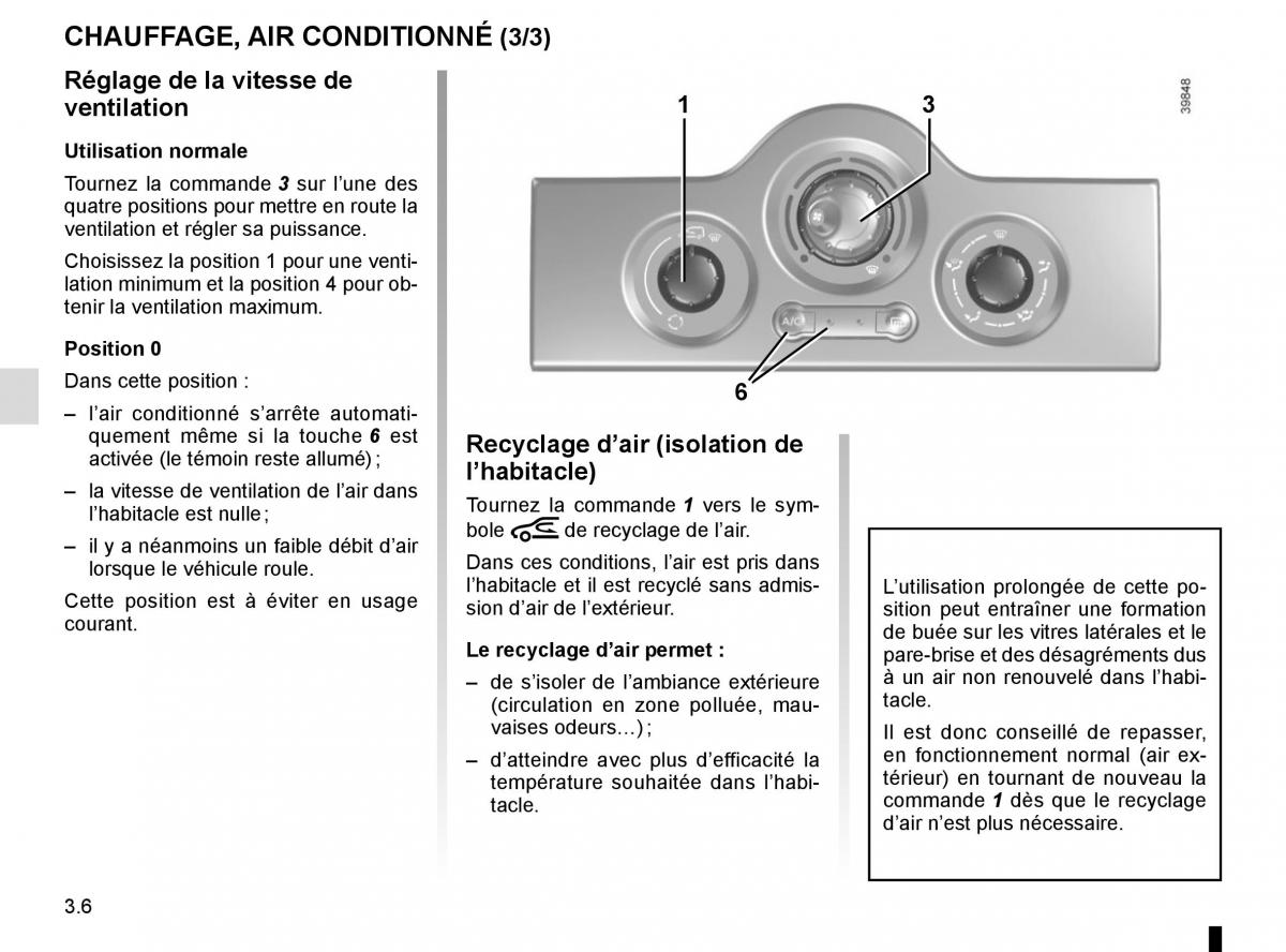 Renault Kangoo II 2 manuel du proprietaire / page 138