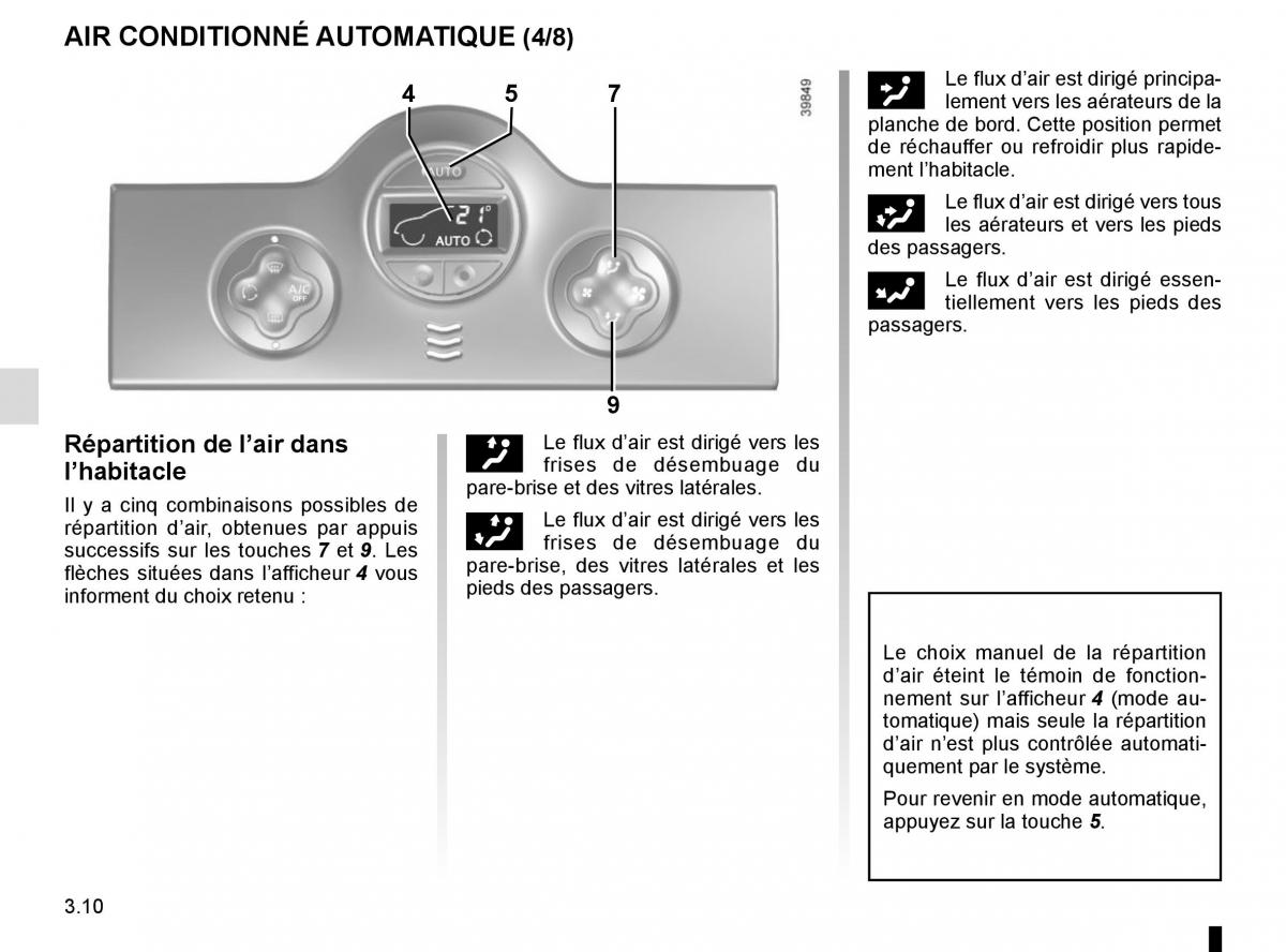 Renault Kangoo II 2 manuel du proprietaire / page 142