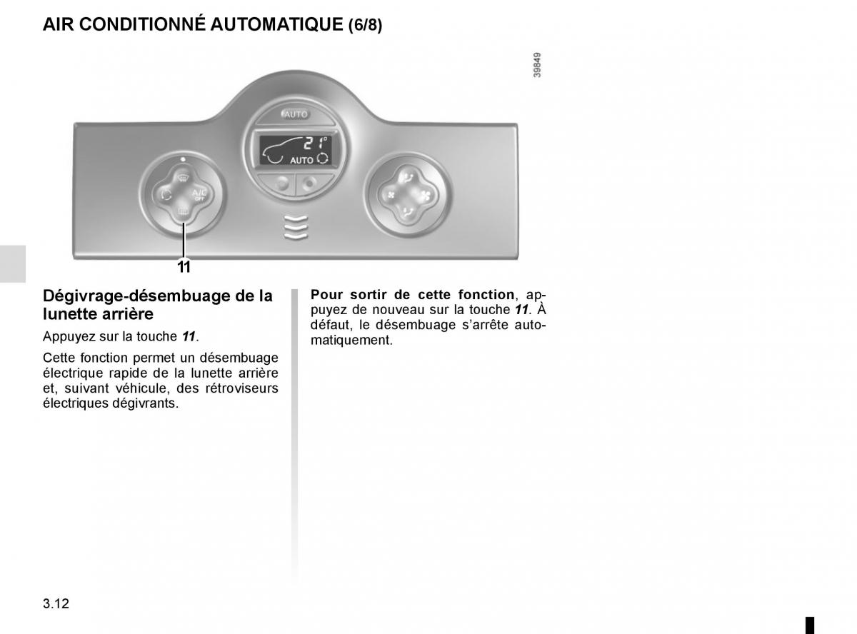 Renault Kangoo II 2 manuel du proprietaire / page 144