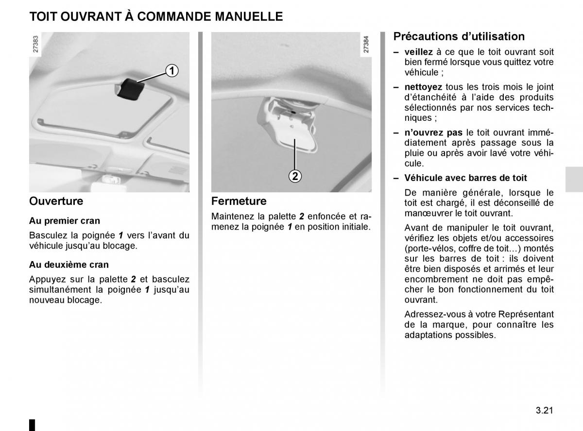 Renault Kangoo II 2 manuel du proprietaire / page 153