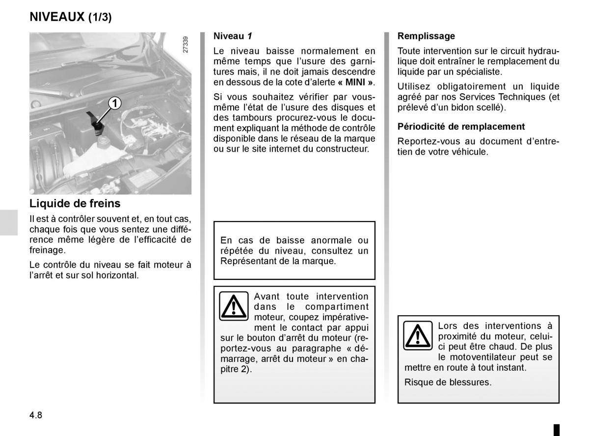 Renault Kangoo II 2 manuel du proprietaire / page 176