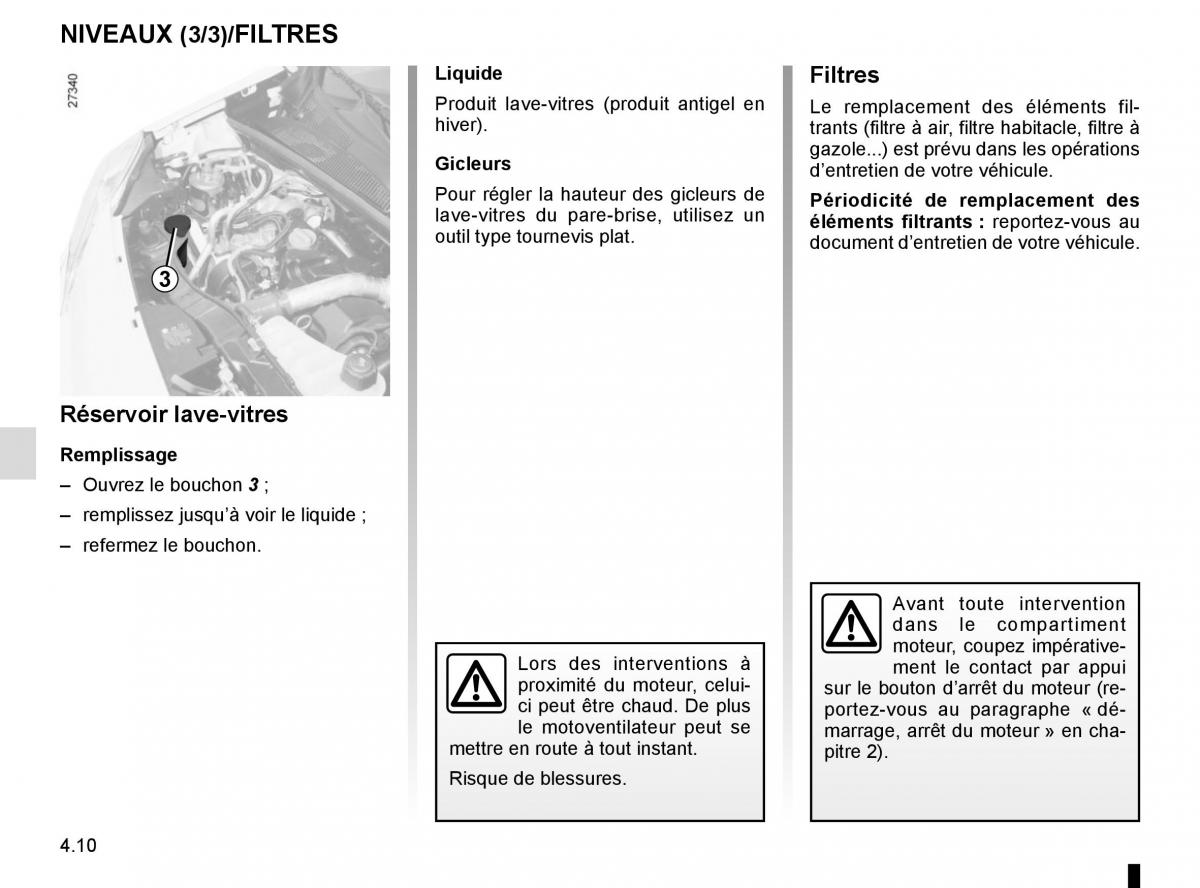 Renault Kangoo II 2 manuel du proprietaire / page 178