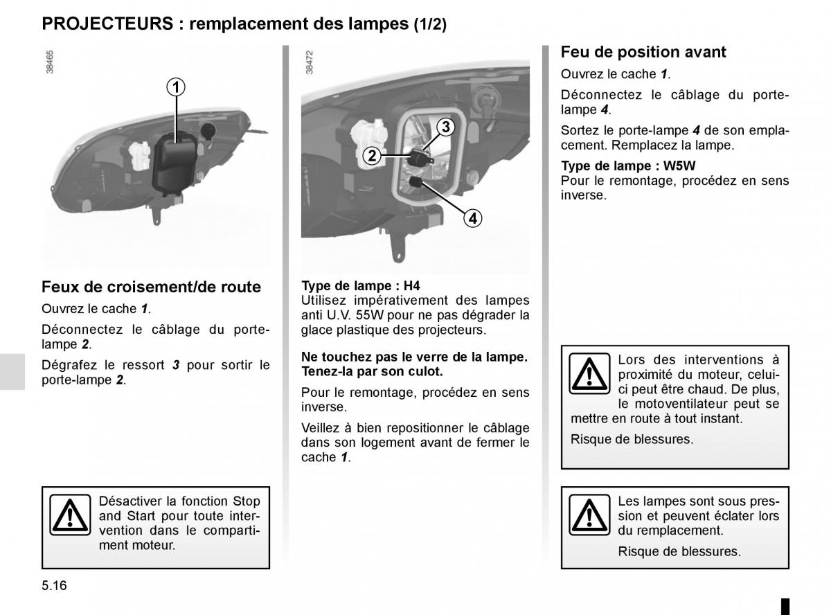 Renault Kangoo II 2 manuel du proprietaire / page 202