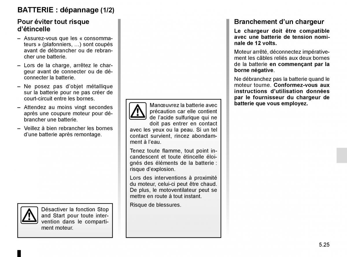 Renault Kangoo II 2 manuel du proprietaire / page 211