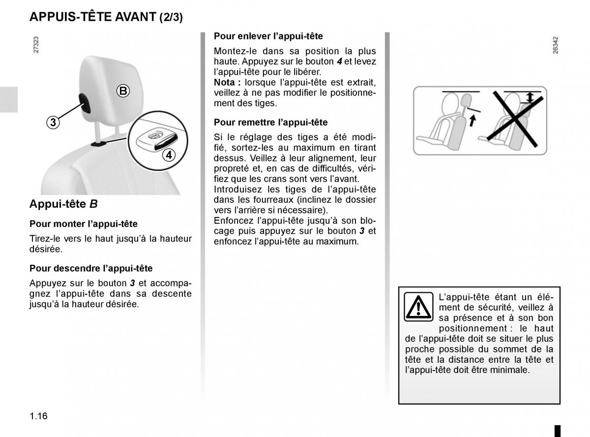 Renault Kangoo II 2 manuel du proprietaire / page 22