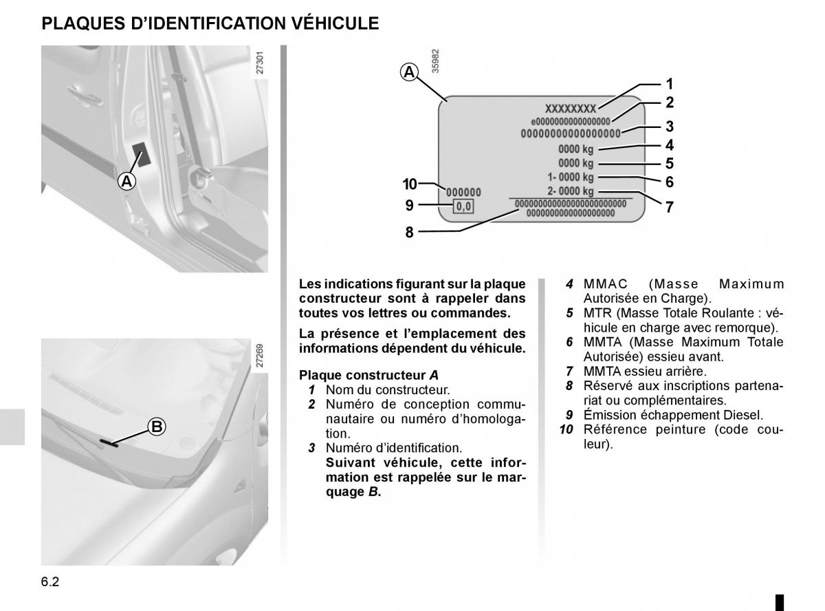 Renault Kangoo II 2 manuel du proprietaire / page 228