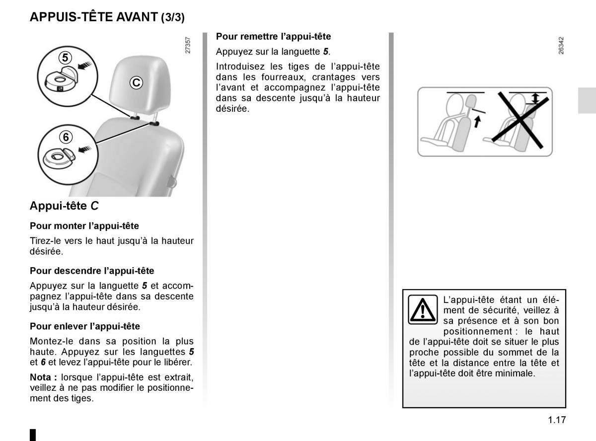 Renault Kangoo II 2 manuel du proprietaire / page 23