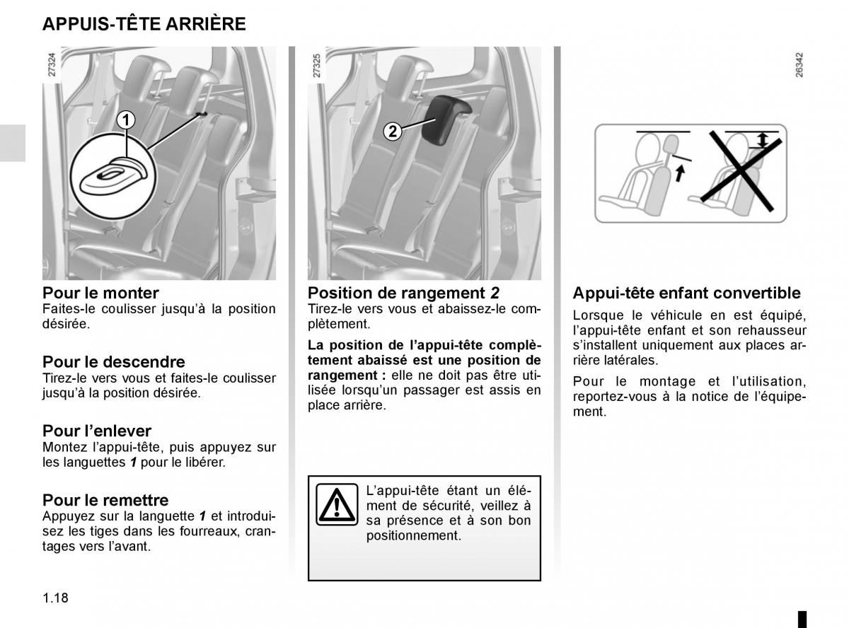 Renault Kangoo II 2 manuel du proprietaire / page 24