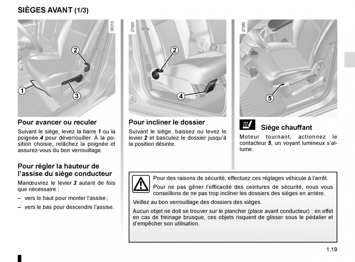 Renault Kangoo II 2 manuel du proprietaire / page 25