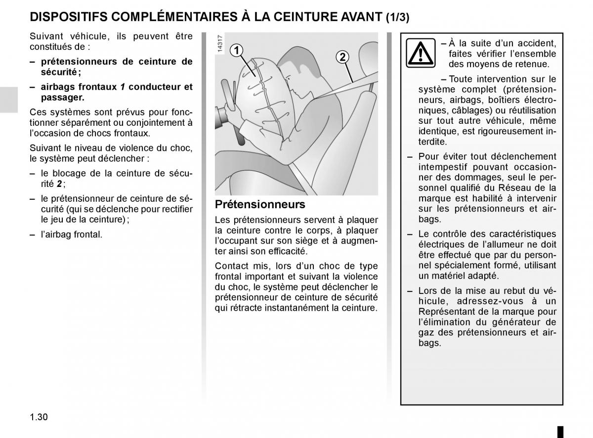 Renault Kangoo II 2 manuel du proprietaire / page 36