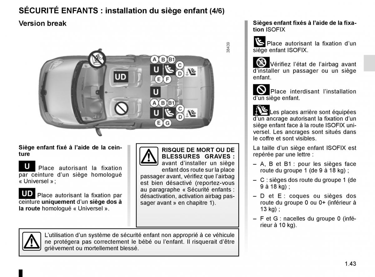 Renault Kangoo II 2 manuel du proprietaire / page 49