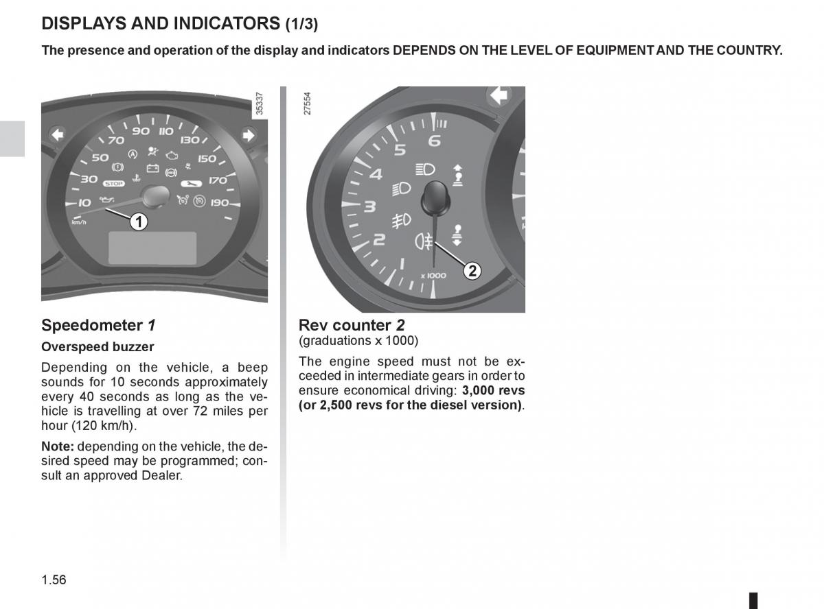 Renault Kangoo II 2 owners manual / page 62