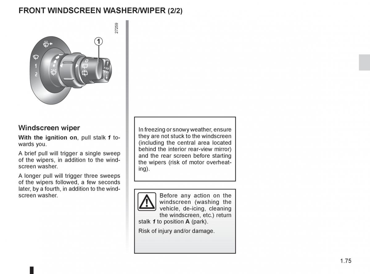 Renault Kangoo II 2 owners manual / page 81