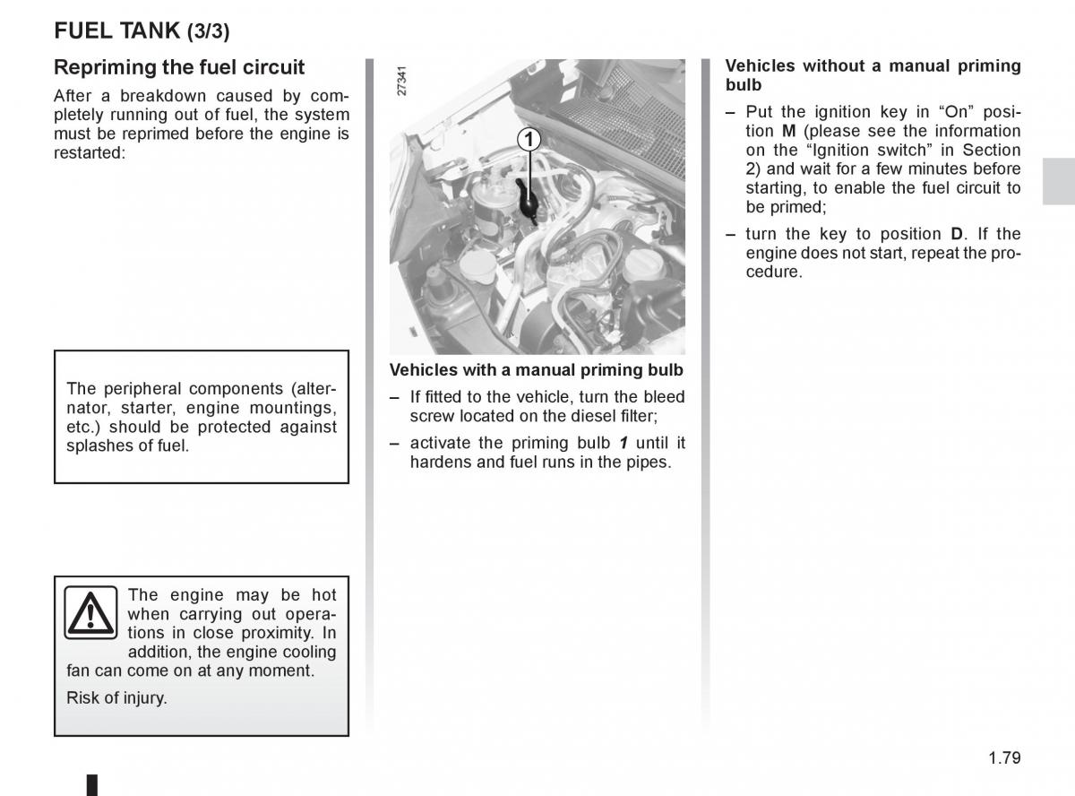 Renault Kangoo II 2 owners manual / page 85