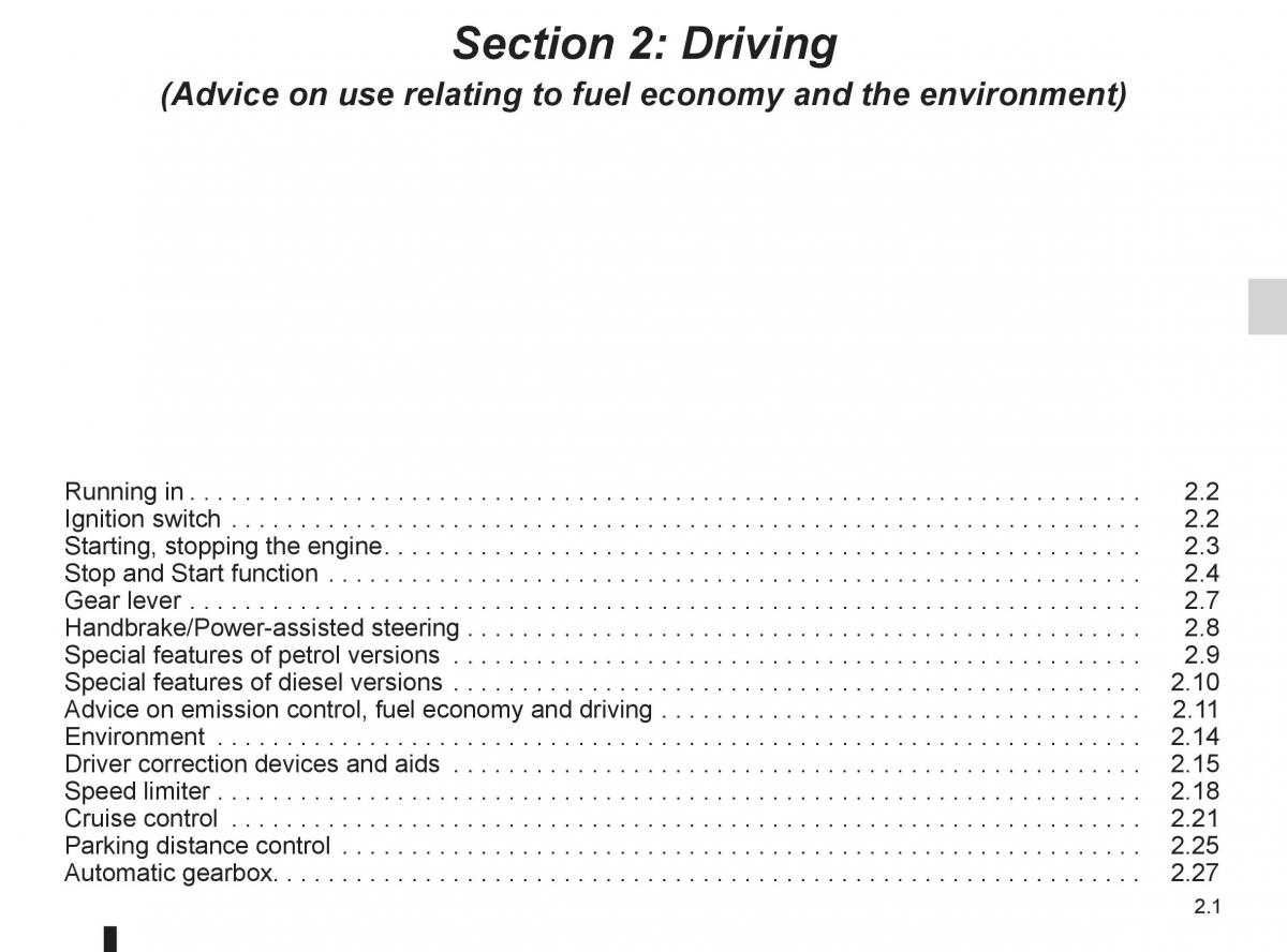 Renault Kangoo II 2 owners manual / page 87