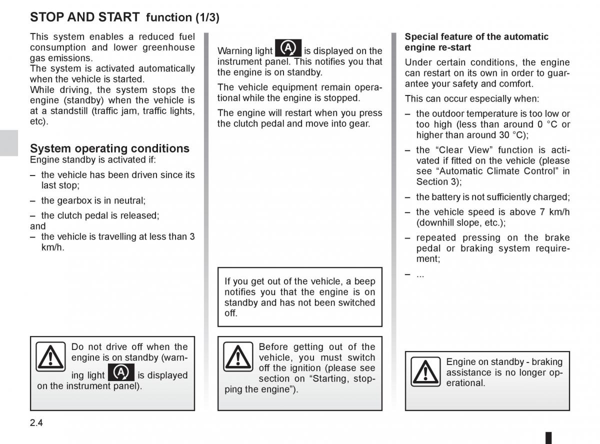 Renault Kangoo II 2 owners manual / page 90