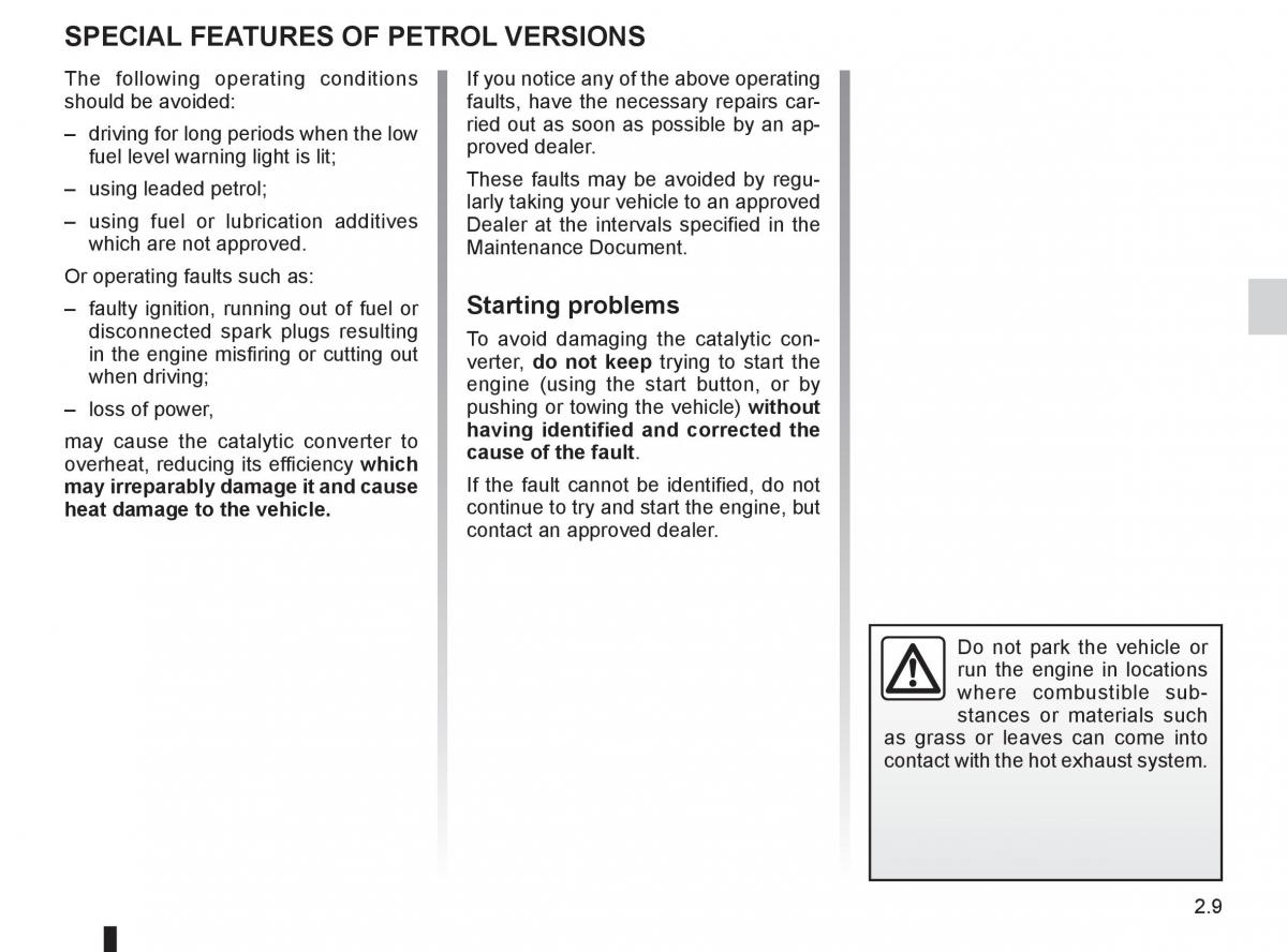 Renault Kangoo II 2 owners manual / page 95