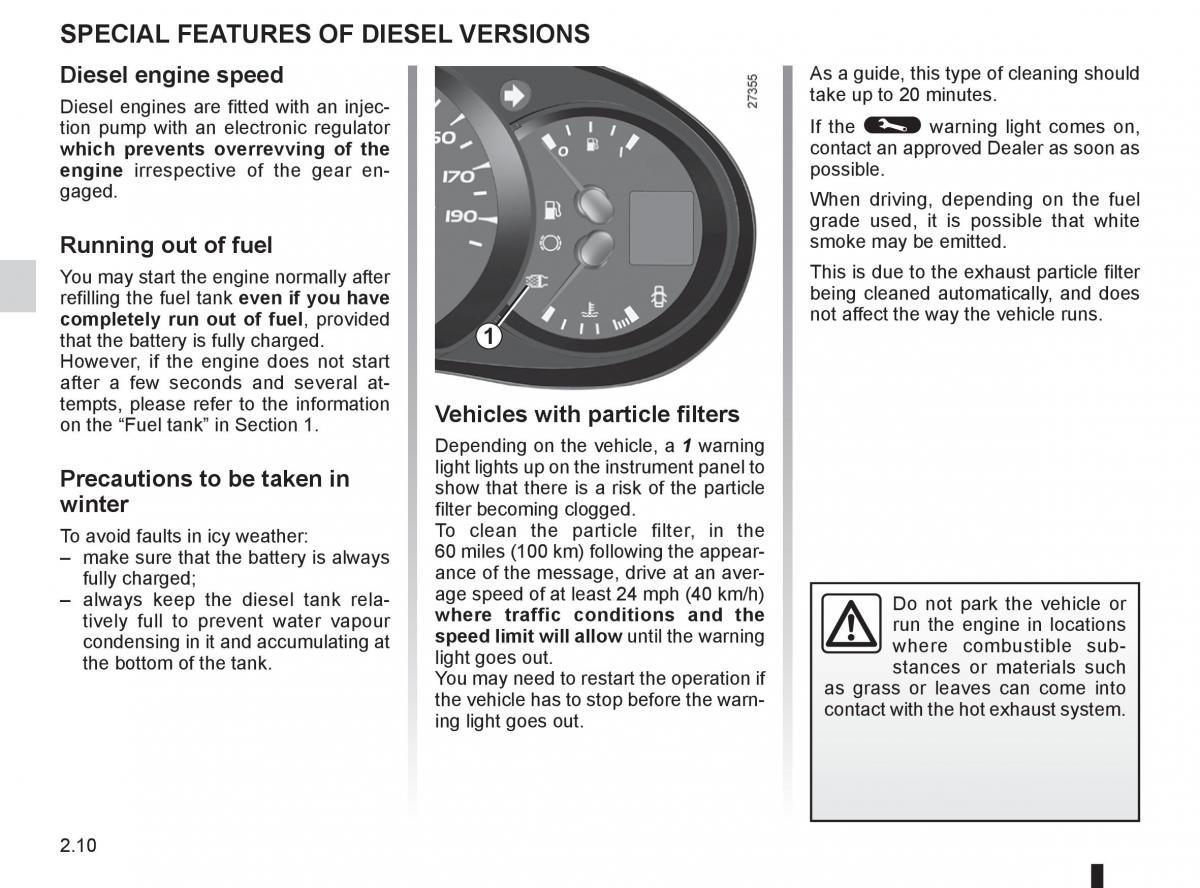 Renault Kangoo II 2 owners manual / page 96