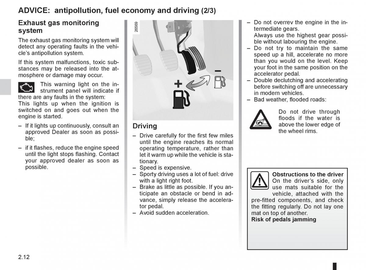 Renault Kangoo II 2 owners manual / page 98