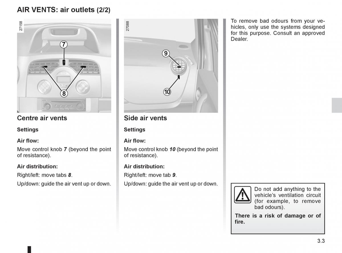 Renault Kangoo II 2 owners manual / page 119