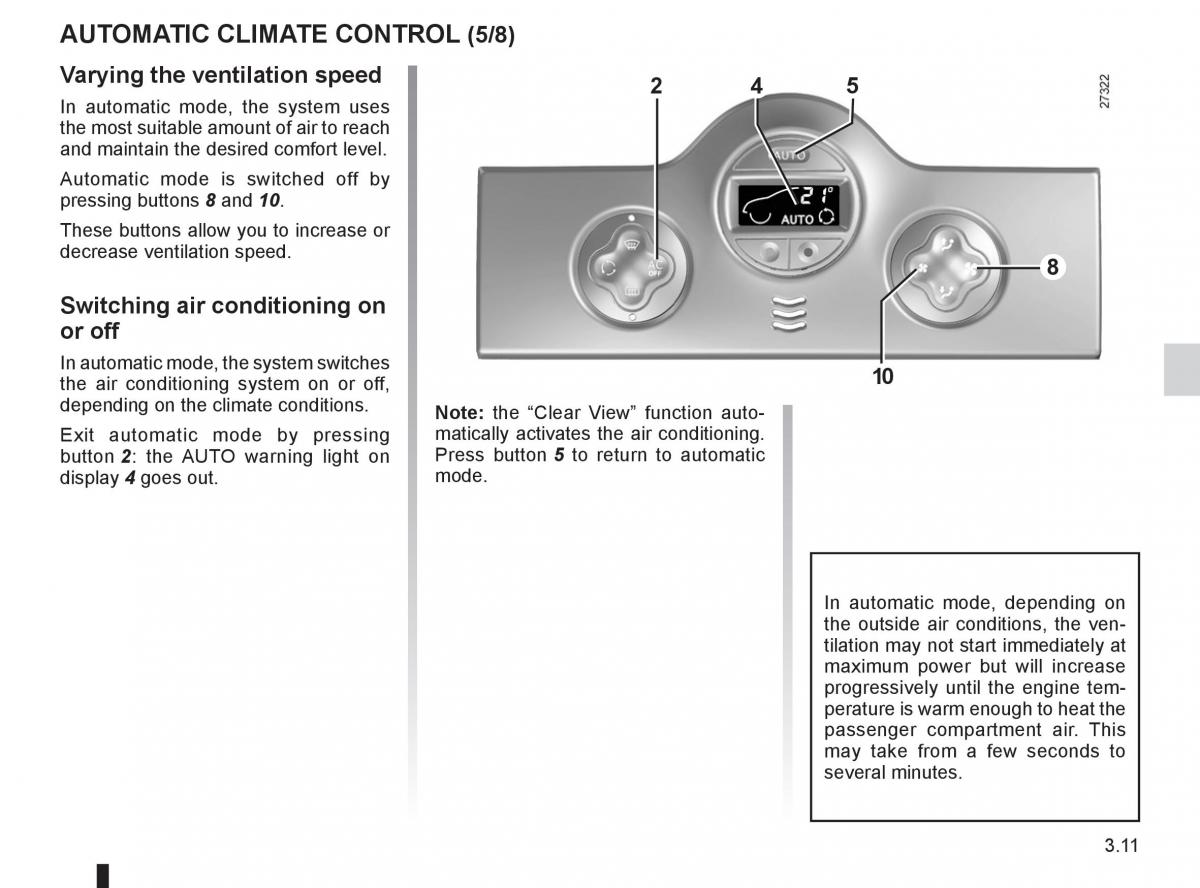 Renault Kangoo II 2 owners manual / page 127