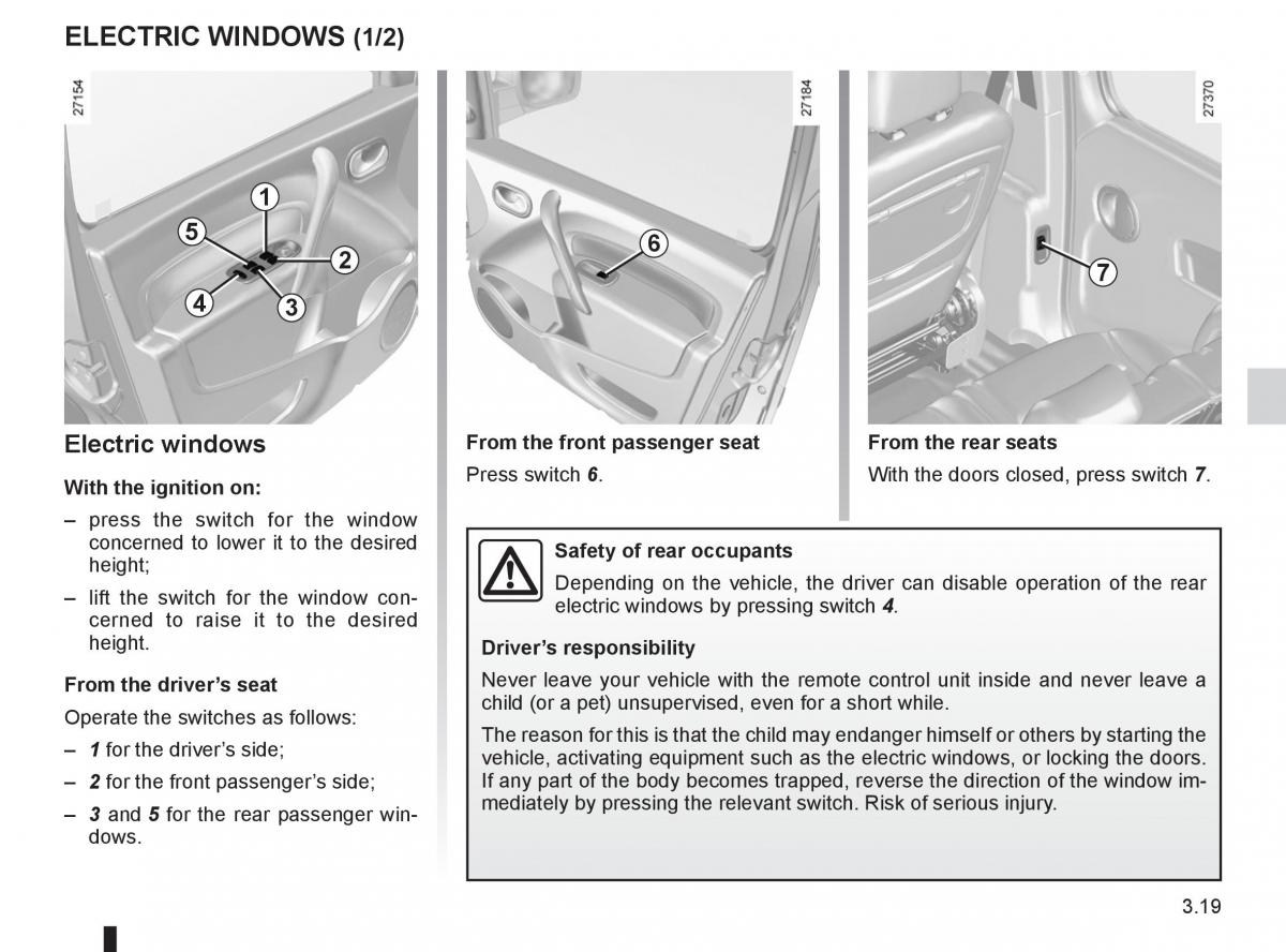 Renault Kangoo II 2 owners manual / page 135