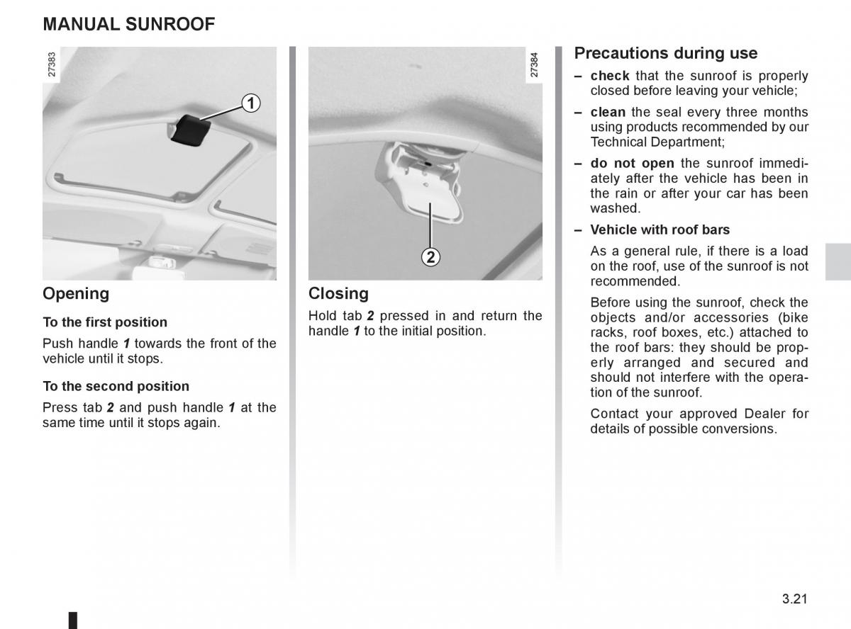 Renault Kangoo II 2 owners manual / page 137