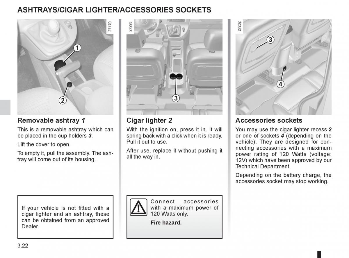 Renault Kangoo II 2 owners manual / page 138