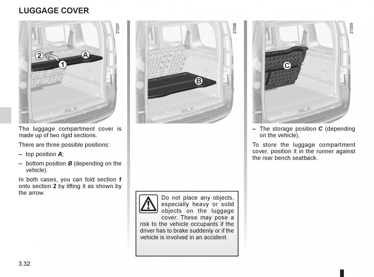 Renault Kangoo II 2 owners manual / page 148