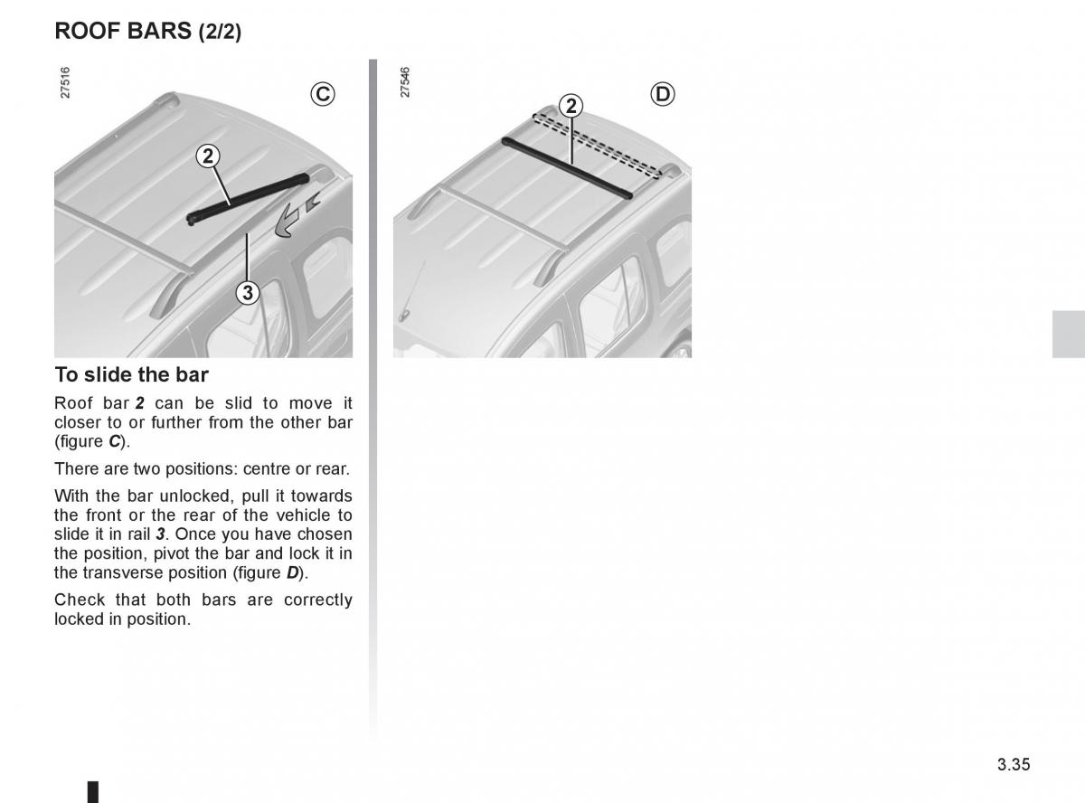 Renault Kangoo II 2 owners manual / page 151