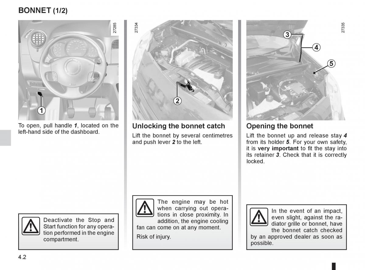 Renault Kangoo II 2 owners manual / page 154