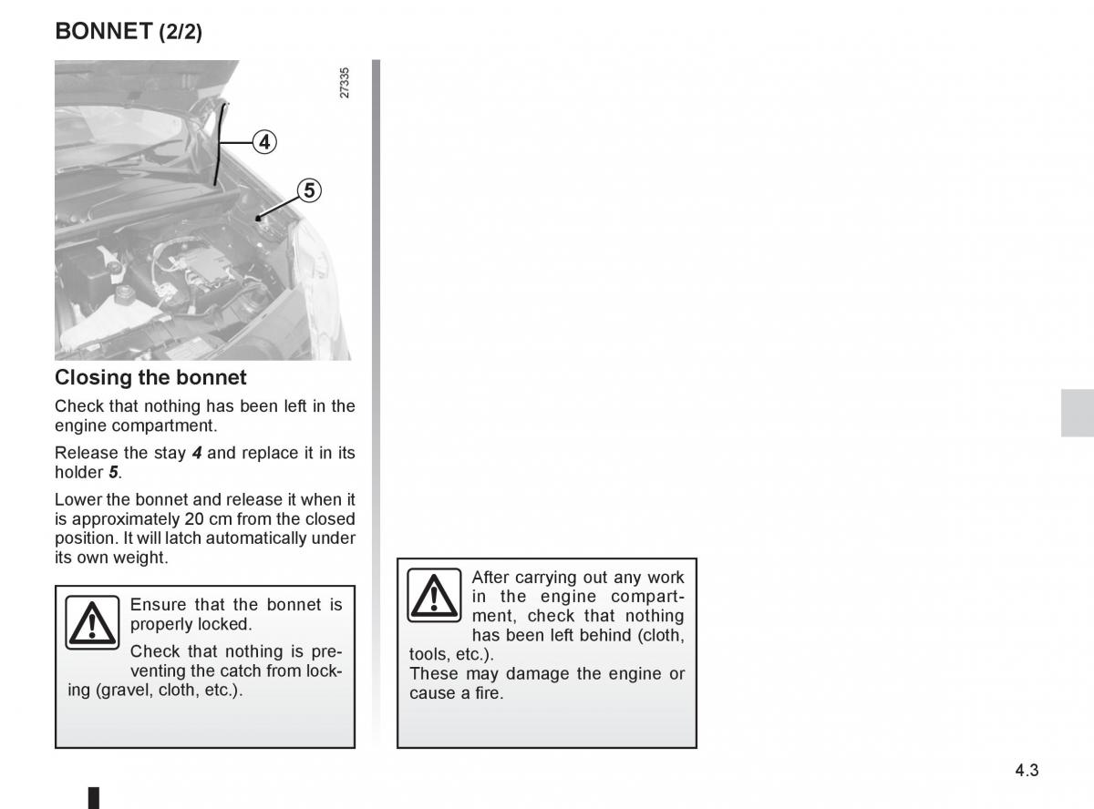 Renault Kangoo II 2 owners manual / page 155